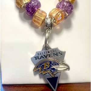 Baltimore Ravens Beaded Necklace NFL